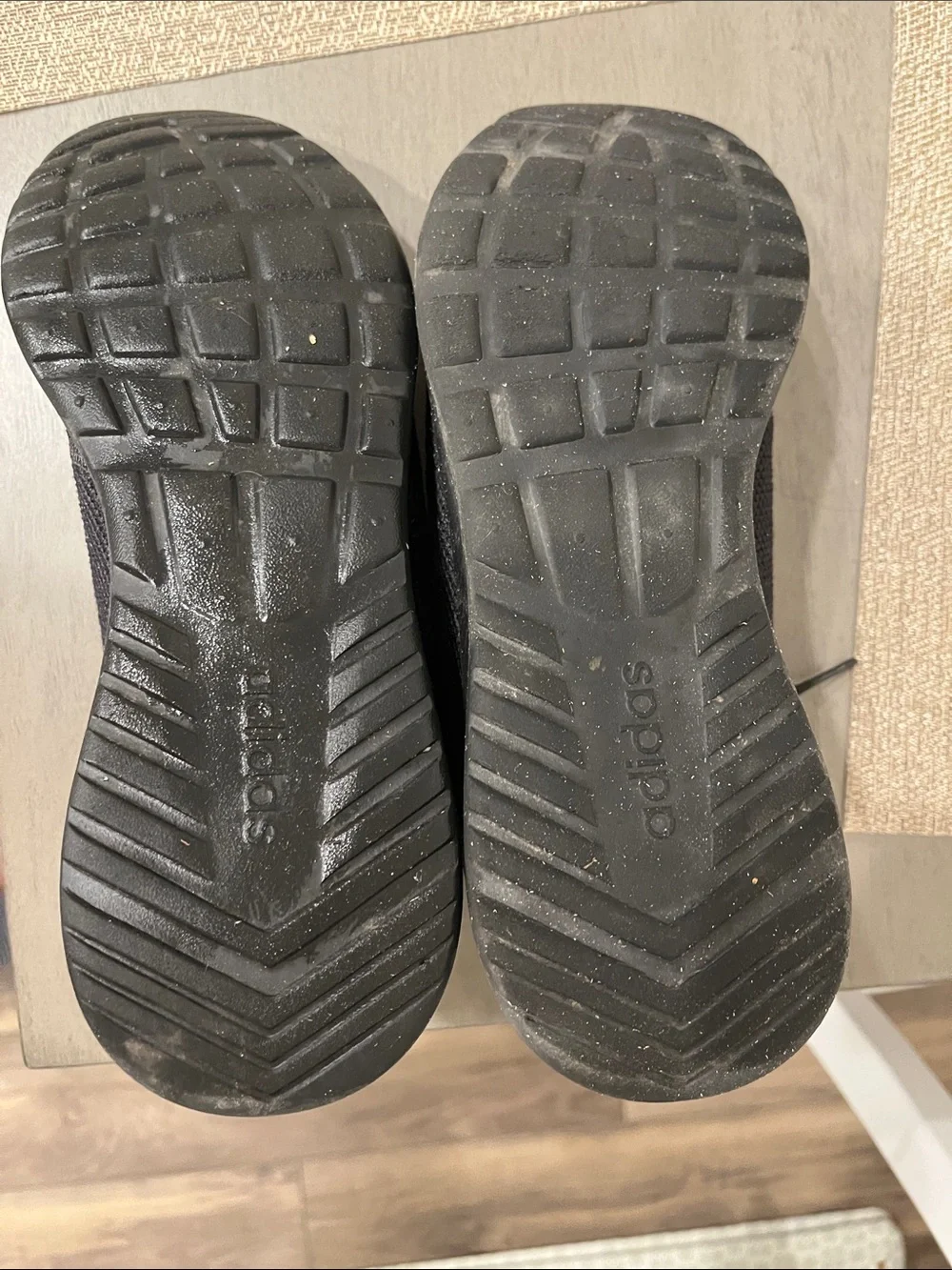 adidas Swift Run Black Knit Sneakers with Iridescent Three Stripes